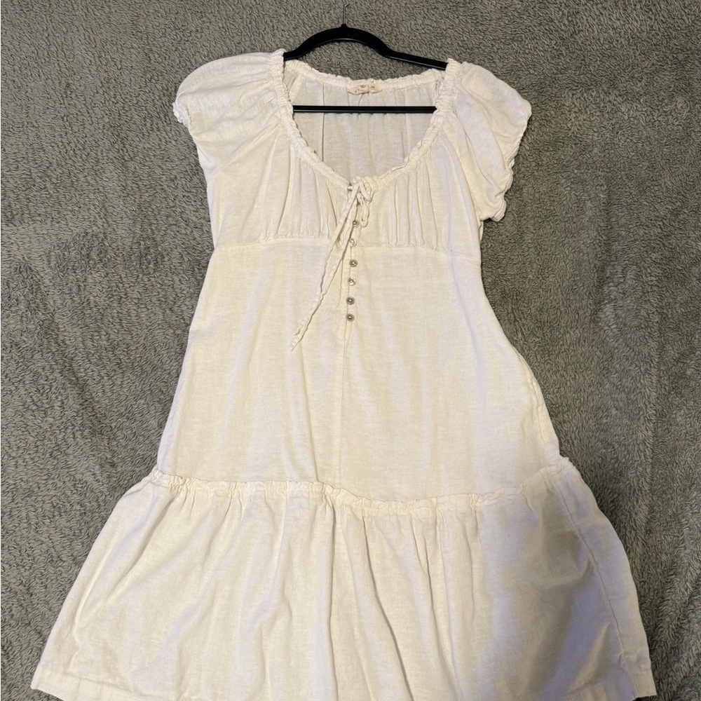 Lucky Brand Cream Linen Dress